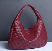 Braided Vegan Leather Handbag