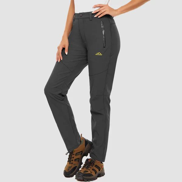 Dames waterdichte winter sport & hiking broek met fleecevoering