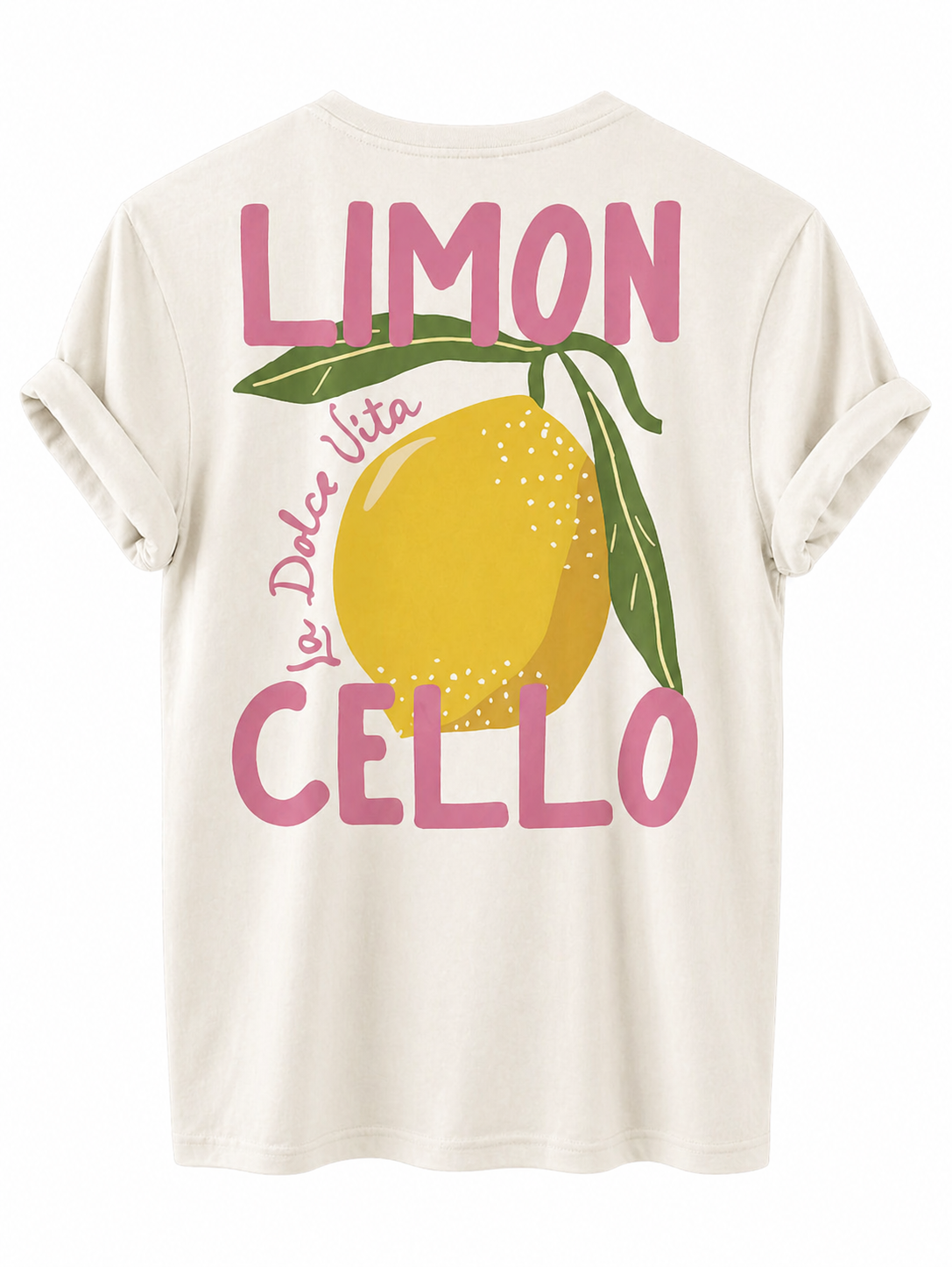 Comfortabele T-shirt voor Vrouwen Met Citroen Illustratie En Backprint