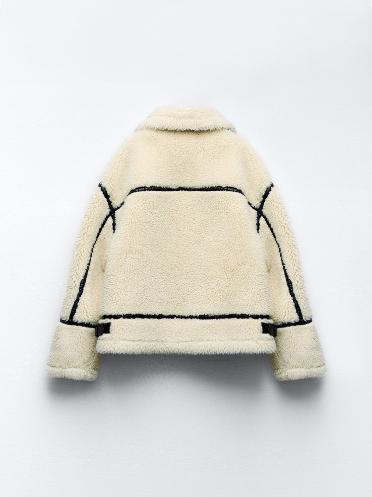 Fleece teddy dames jas - Oversized