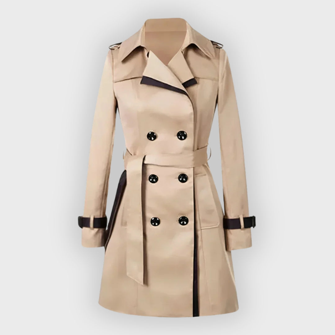 FAUSTINE - WATER REPELLENT LONG TRENCH COAT 1
