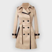 FAUSTINE - WATER REPELLENT LONG TRENCH COAT 1
