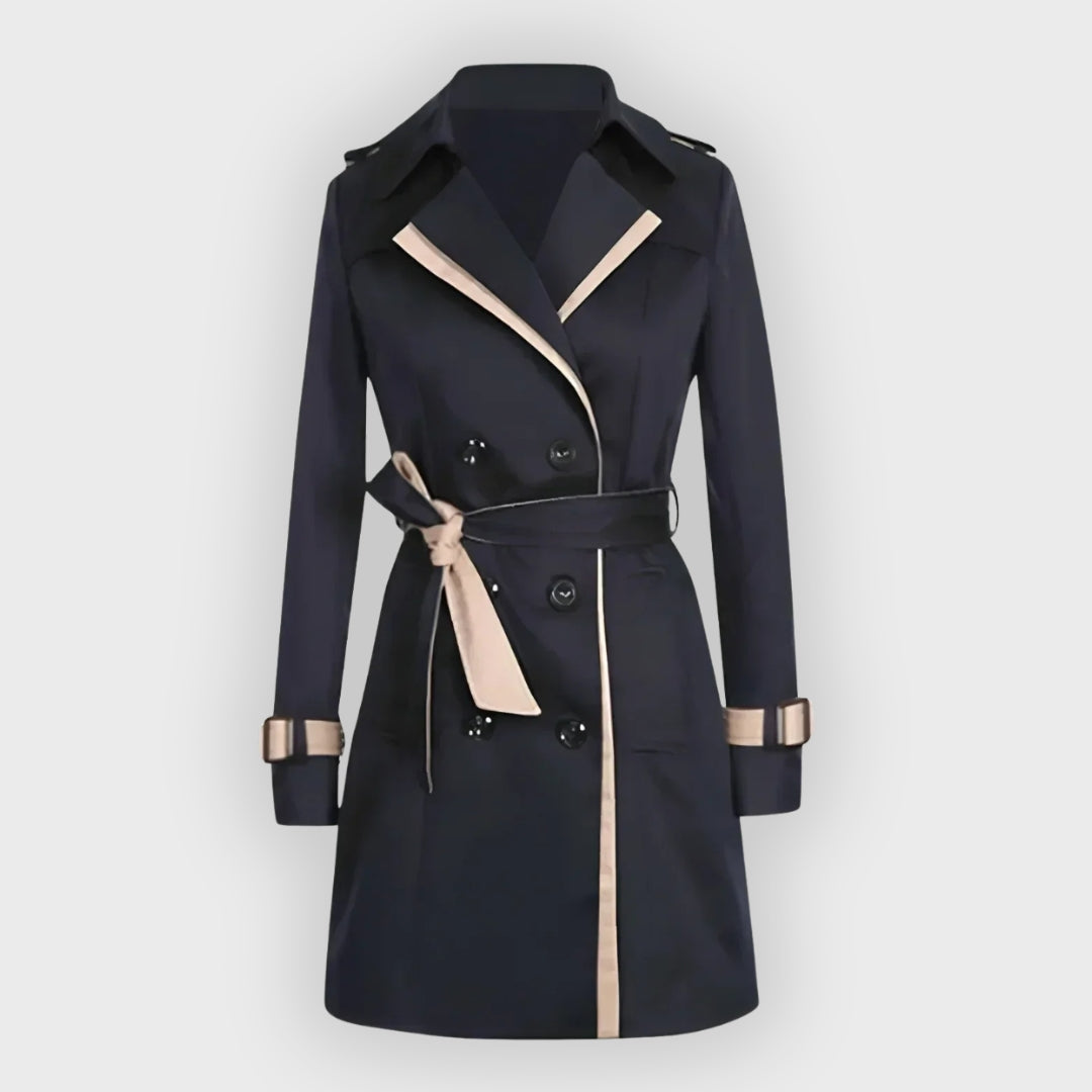 FAUSTINE - WATER REPELLENT LONG TRENCH COAT 2