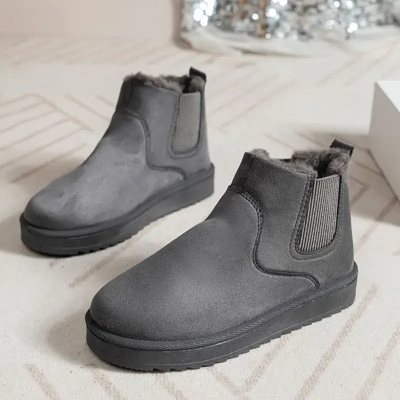 Women's Warm Winter Lined Boots with Anti-Slip Sole