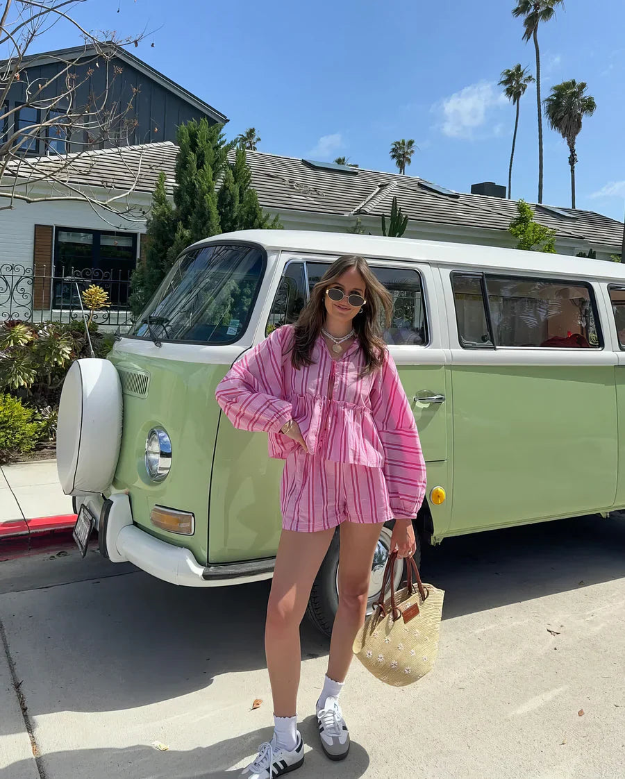 Samira - przewiewny letni zestaw w paski