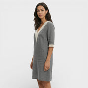 Zomerse Mini Jurk Met V Hals En Kant Detail Voor Dames