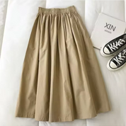 Elegant Women's Wide Skirt with High Waist Fit Comfort