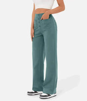 Stylish High-Waisted Wide-Leg Pants