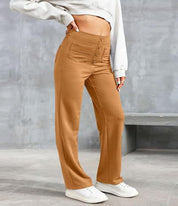 Stylish High-Waisted Wide-Leg Pants