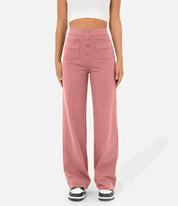 Stylish High-Waisted Wide-Leg Pants