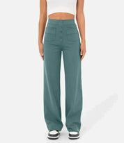 Stylish High-Waisted Wide-Leg Pants
