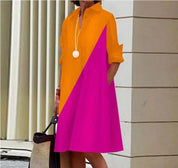Laraine - Robe maxi avec volants et manches bouffantes