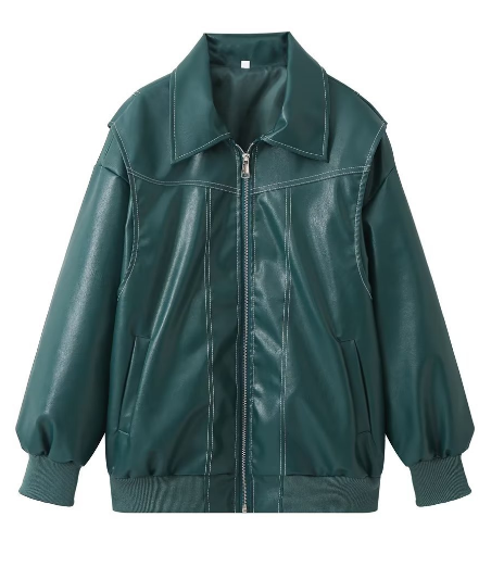 Eliza - Trendy oversized leren jas
