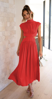 Noa - Maxi jurk met stijlvolle uitgesneden taille