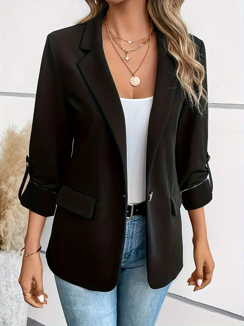 Fenna - Gekleurde Blazer met enkele knoop