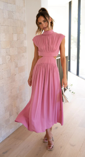 Noa - Maxi jurk met stijlvolle uitgesneden taille