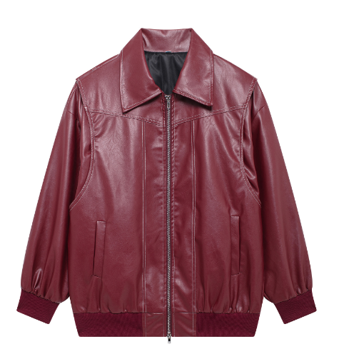 Eliza - Trendy oversized leren jas