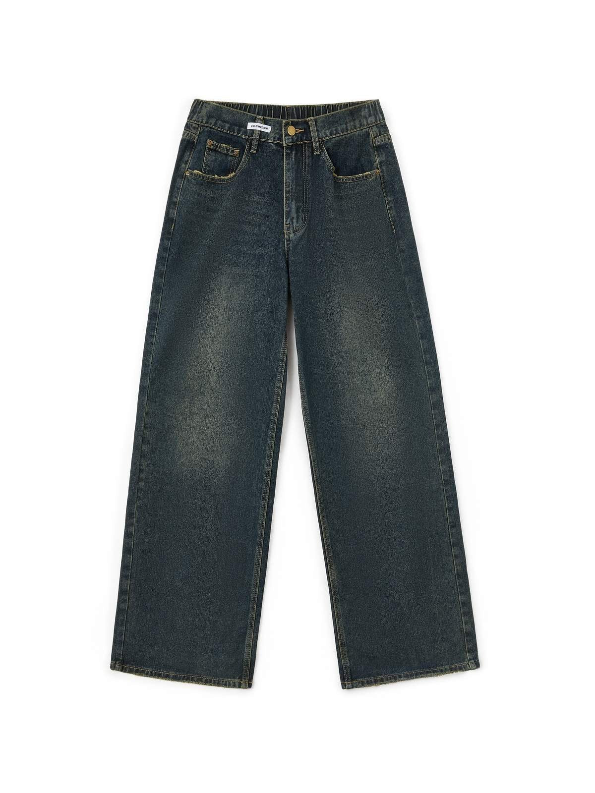 Nadja - Vintage Baggy Jeans met Washed Effect