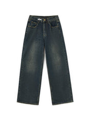Nadja - Vintage Baggy Jeans met Washed Effect