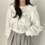 Gilet Court Oversize Doux pour Femme