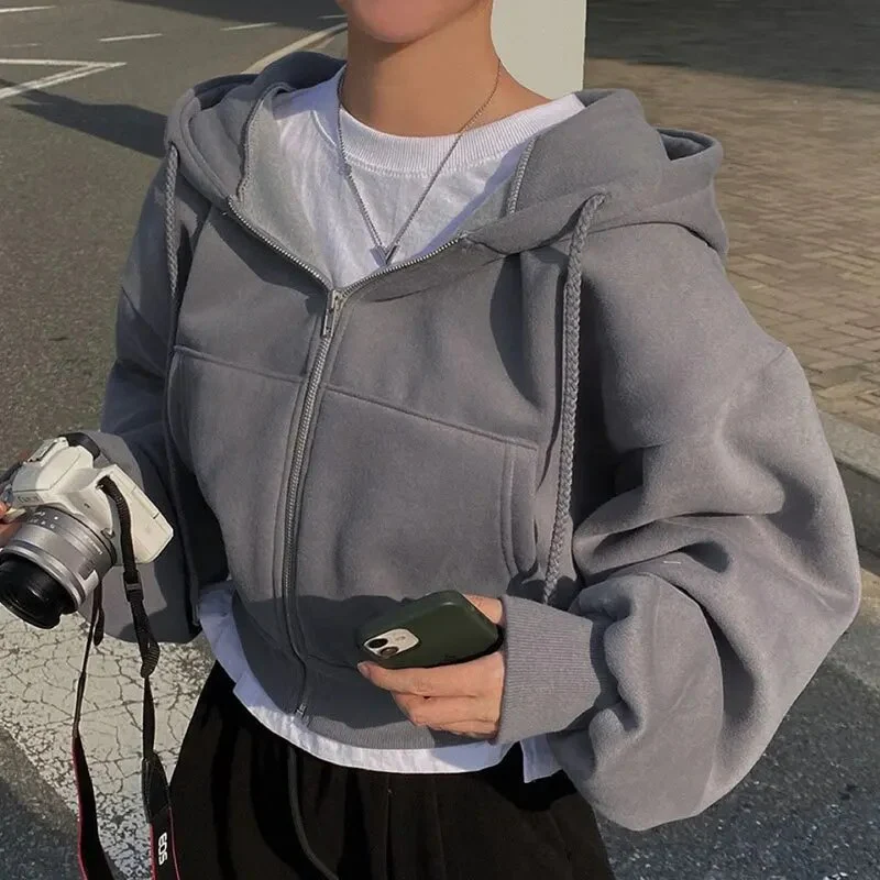 Zachte Oversized Cropped Vest voor Dames