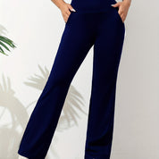 High Waist Women's Sports Leggings with Flared Legs