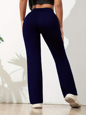 High Waist Women's Sports Leggings with Flared Legs