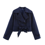 Lilia - Korte stijlvolle trenchcoat