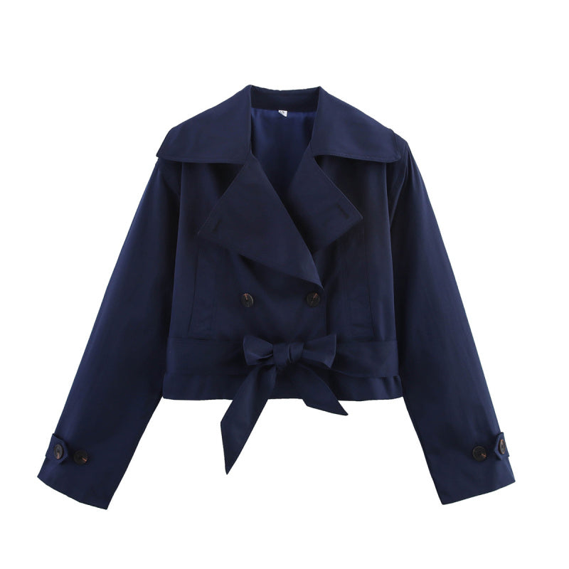 Lilia - Korte stijlvolle trenchcoat