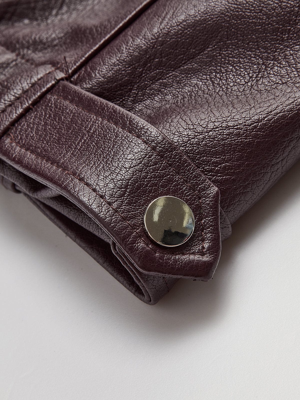 JOSETTE - OVERSIZED FAUX LEATHER JACKET WITH ELASTICATED HEM 5