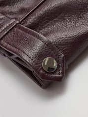 JOSETTE - OVERSIZED FAUX LEATHER JACKET WITH ELASTICATED HEM 5