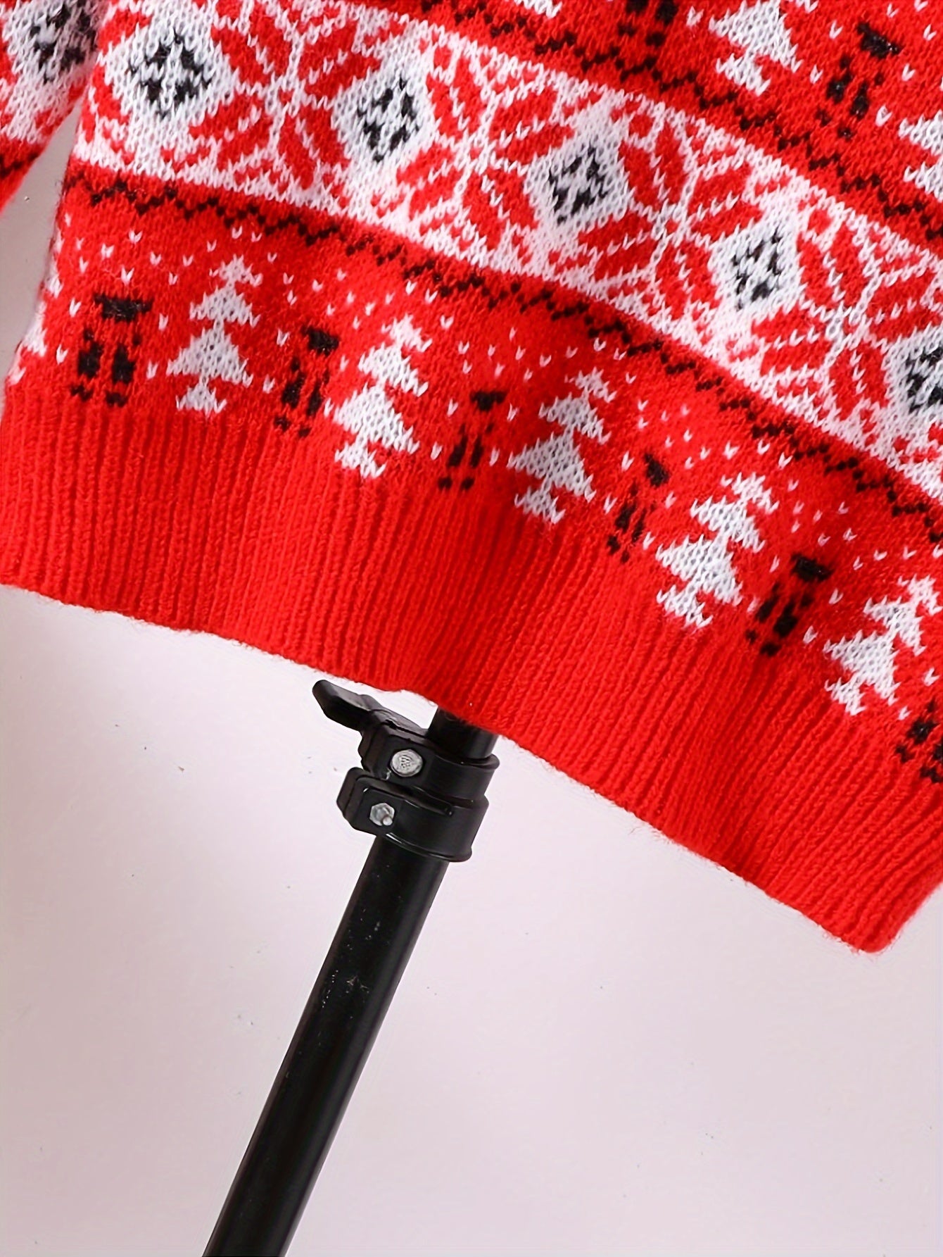 Dames Vrolijke Kersttrui met Rendierprint en Ronde Hals