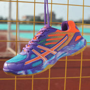 Women's Indoor Sports Shoes with Lace-Up Closure and Grip Sole