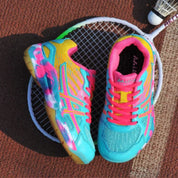 Women's Indoor Sports Shoes with Lace-Up Closure and Grip Sole