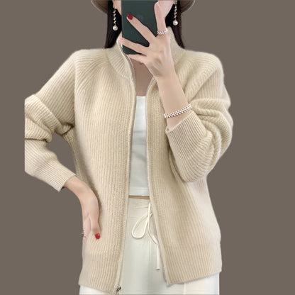 Casual Gebreid Vest met Ritssluiting voor Dames