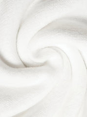 Marguerite color-block pullover, fabric texture close-up detail
