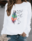 Sweatshirt Drinna hivernal pour femme avec détails plume, coupe confortable et doublure douce adaptée aux journées froides.