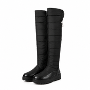 Dames Warme Overknee Snowboots met Bontvoering en Rits