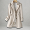 Women's Classic Trench Coat with a Striking Collar and Buttons
