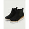 Dames Trendy Platform Enkellaarzen met Sleehak en Rits