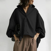 Oversized Women's Blouse with Long Sleeves