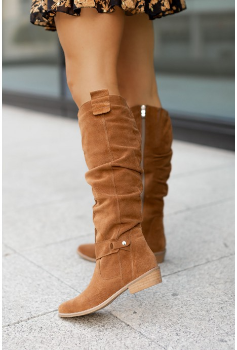 overknee laarzen dames | Suede look