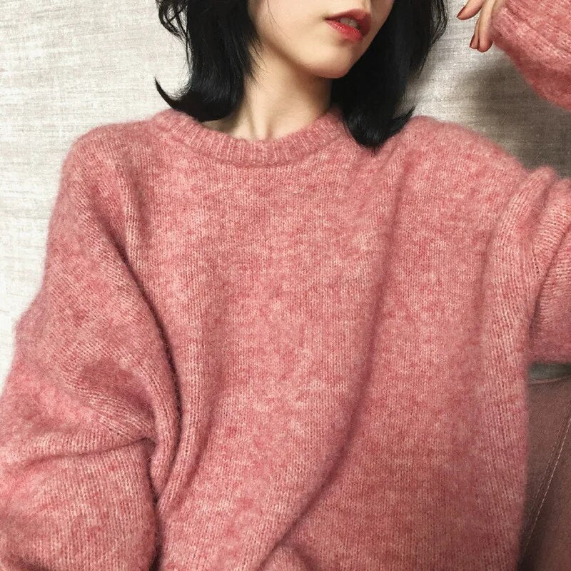 Knitted Oversized Sweater Warm and Soft for Women