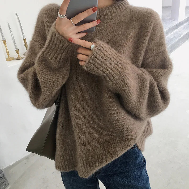 Knitted Oversized Sweater Warm and Soft for Women