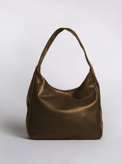 Minimalistisch vegan leer hobo schoudertas