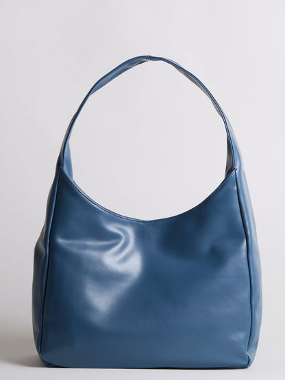 Minimalistisch vegan leer hobo schoudertas