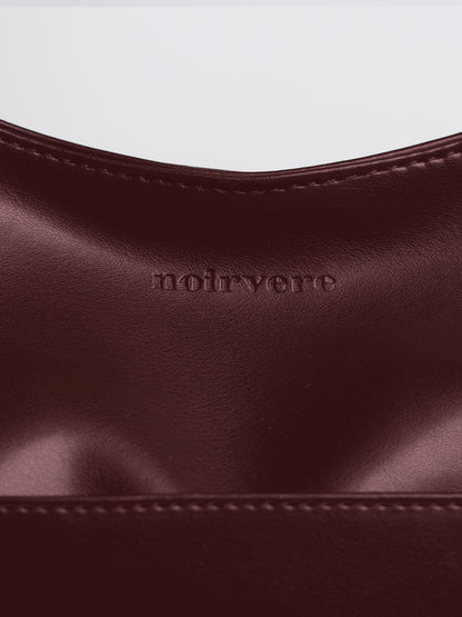 Minimalistisch vegan leer hobo schoudertas