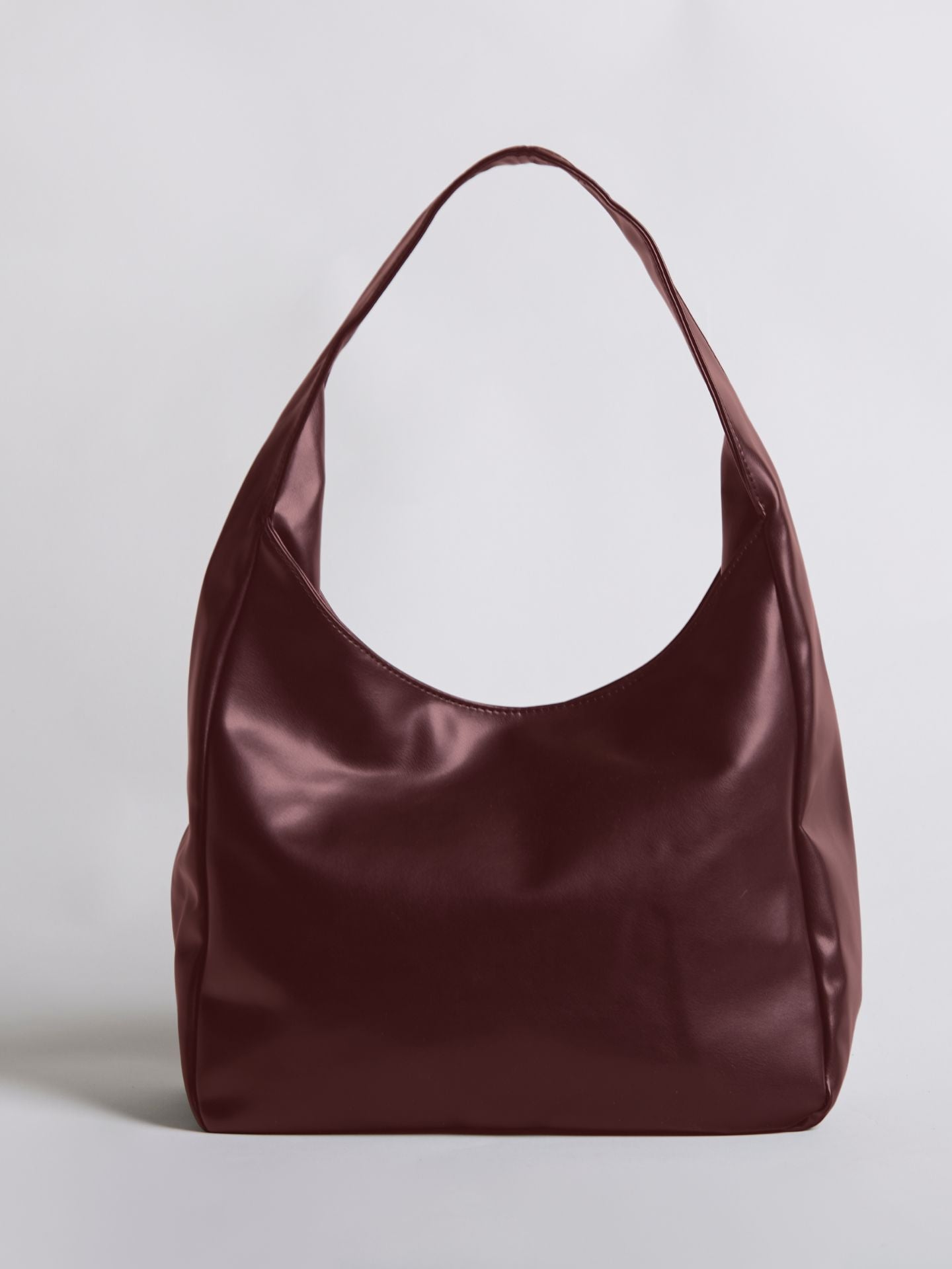 Minimalistisch vegan leer hobo schoudertas