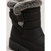 Dames Knusse Winterlaarzen met Grove Zool en Bontrand
