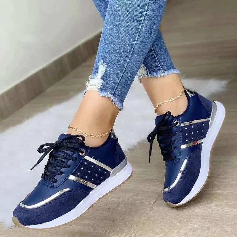 Lekkie damskie ortopedyczne sneakersy z komfortowym dopasowaniem